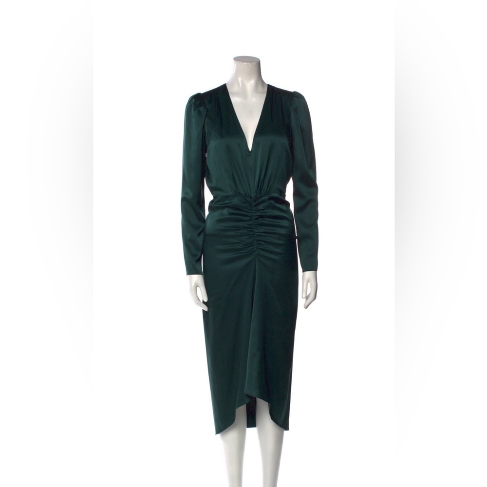 Veronica Beard Jade Green Long Sleeve Dress
